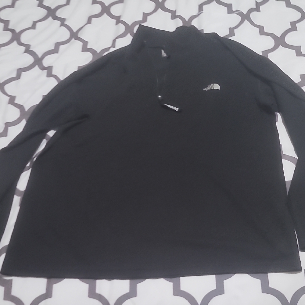 The North Face Vintage Pullover Black Long Sleeve Bade Layer Shirt Made In USA